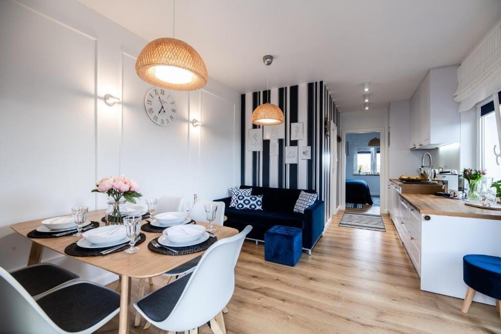 Blue Marine Apartament 19 z tarasem w Rowach