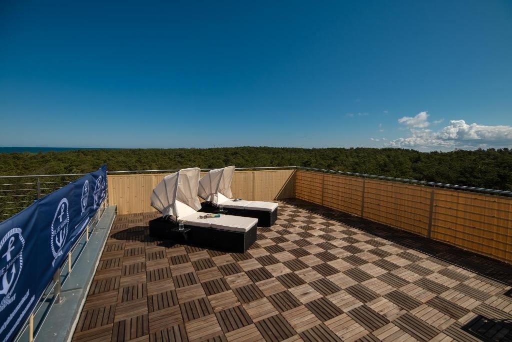 Blue Marine Apartament 19 z tarasem w Rowach