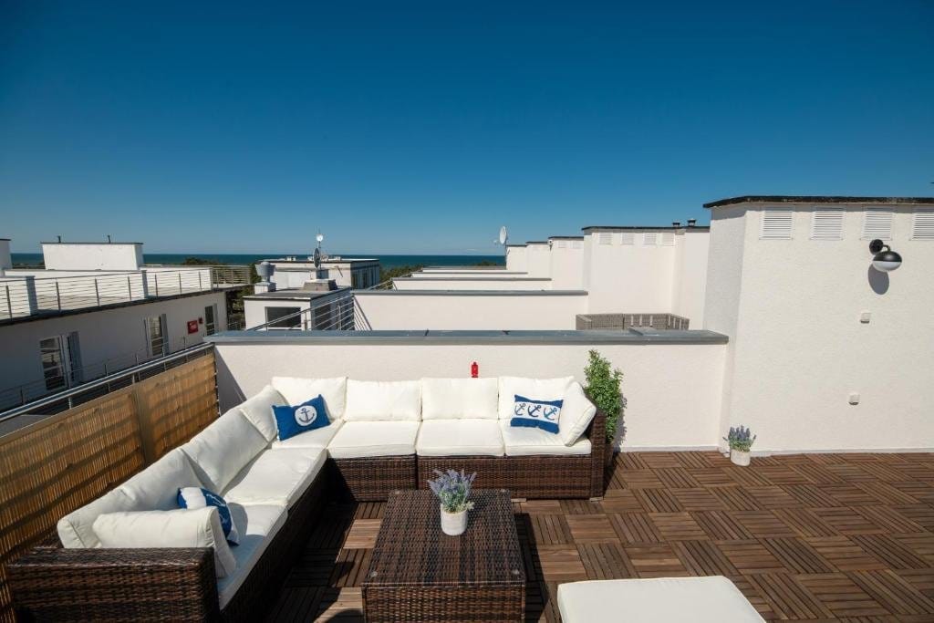 Blue Marine Apartament 19 z tarasem w Rowach