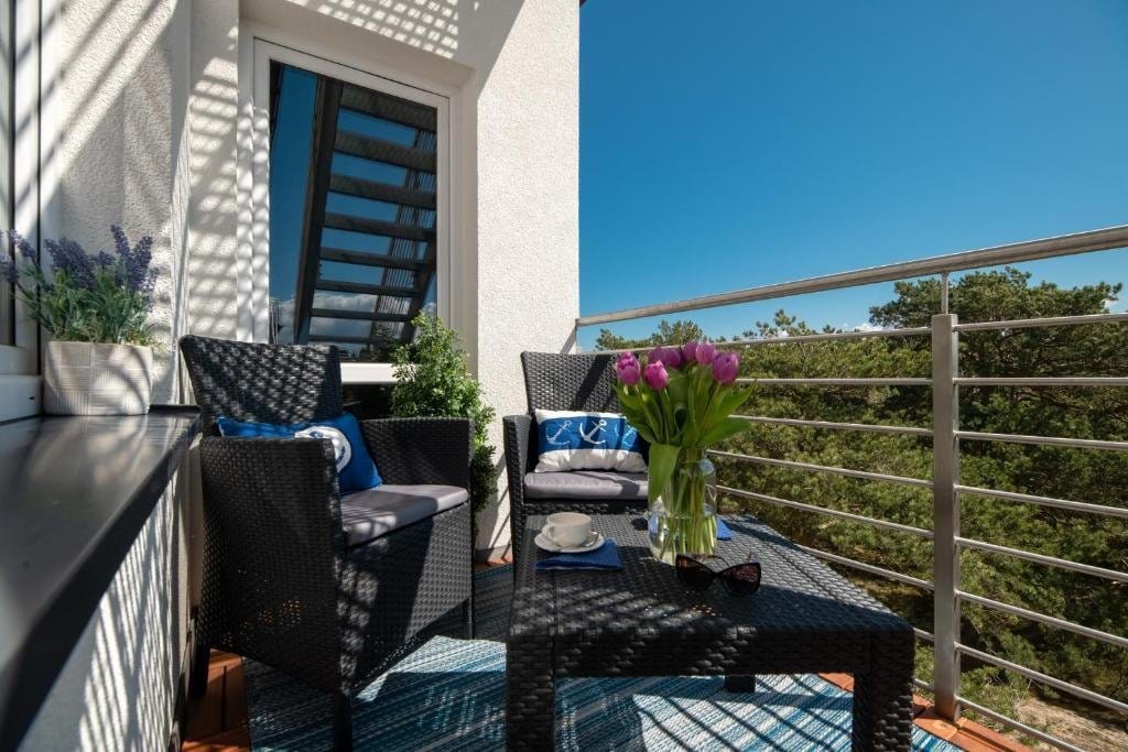 Blue Marine Apartament 19 z tarasem w Rowach