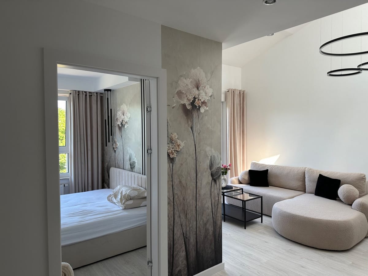 Nowoczesny apartament z dwoma sypialniami i garażem