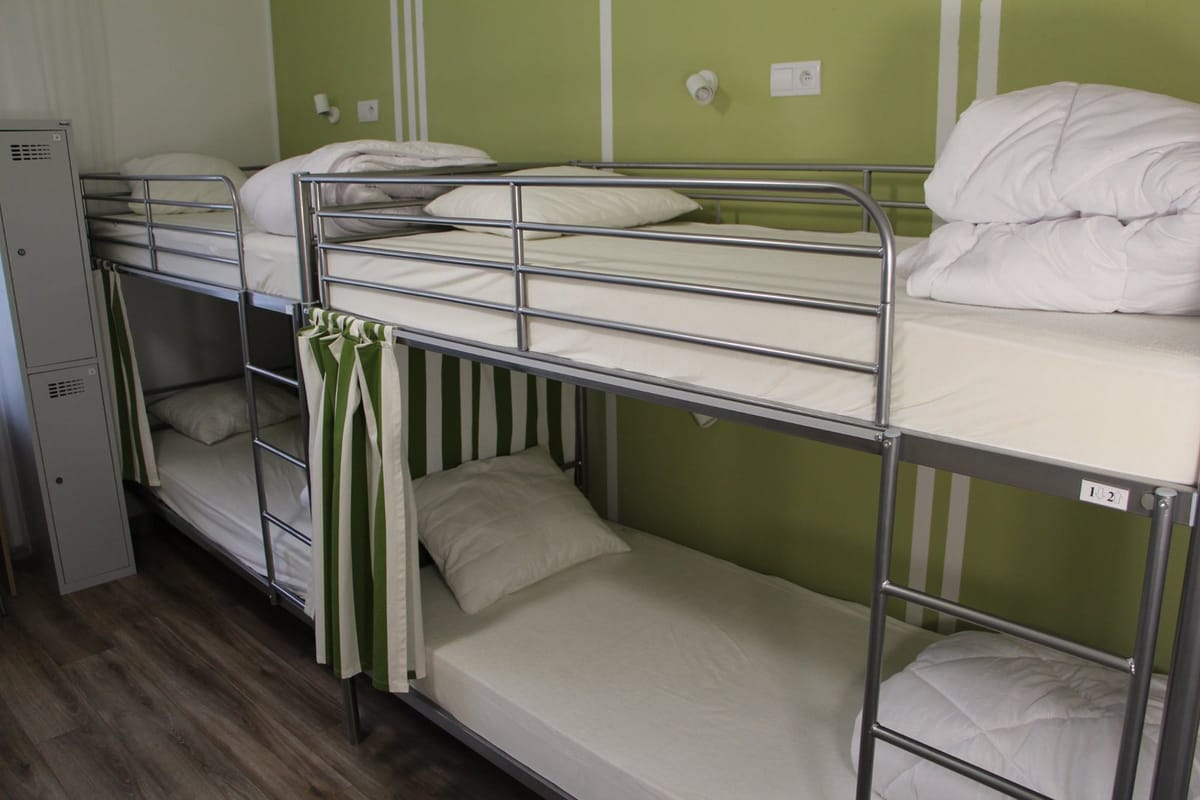 Łóżko w pokoju wieloosobowym dla 8 osób
